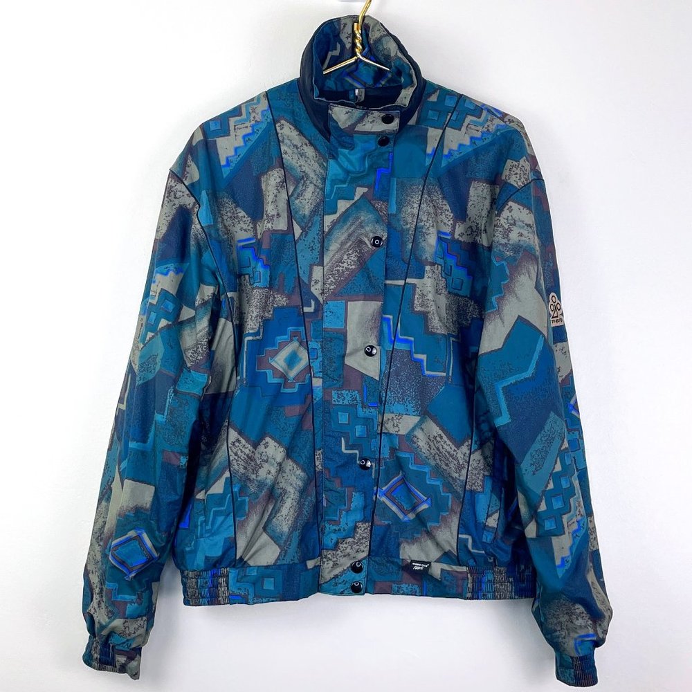 Vintage 90s Proquip Gore-Tex Waterproof Southwestern Print Unisex Golf Jacket